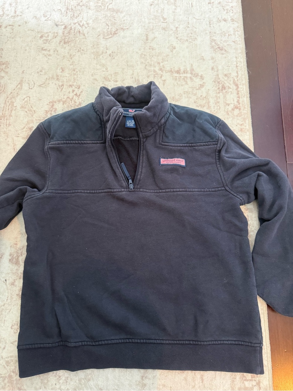Vineyard Vines navy Fleece Quarter-Zip Pullover